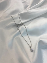 Set cuadrado mini topacio blanco